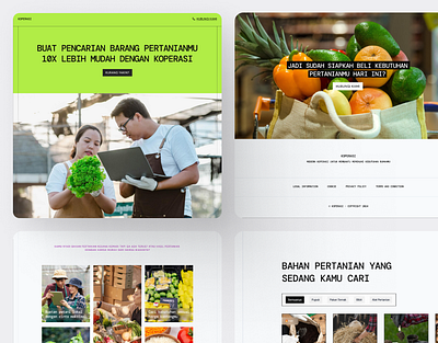 Farm Cooperative - Landing Page for Farm Needs b2b clients cooperative design farms landingpage needs typography ui ux website