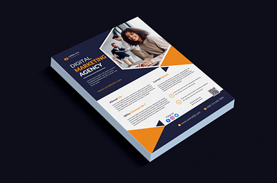 Corporate flyer design branding brochure business corporate creative design flyer flyer design graphic design illustration leaflet modern professional