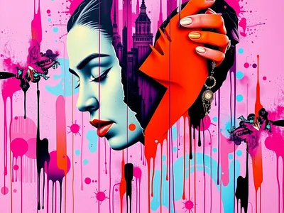 stupidLOVE dripping paint