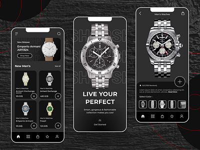 Luxury E-Commerce App app branding design figma graphic design illustration logo mobile ui ux vector