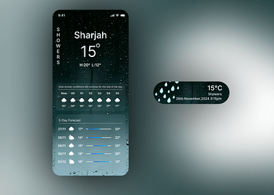 Daily UI #037 | Weather dailyui design freelance graphic design graphic designer ui ux weather