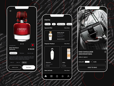 Luxury E-Commerce App app branding design figma graphic design illustration logo ui ux vector