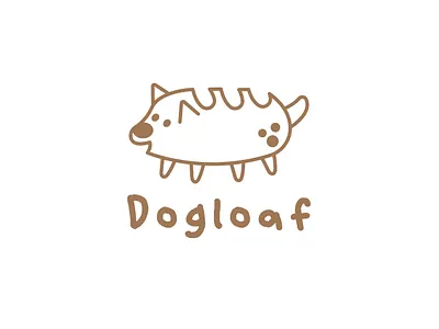 Bakery logo design ''Dogloaf'' 05 bakery brand branding cafe cute designer graphic design icon illustration line logo logo designer logo mark logodesign logos logotype mark minimalistic symbol vector