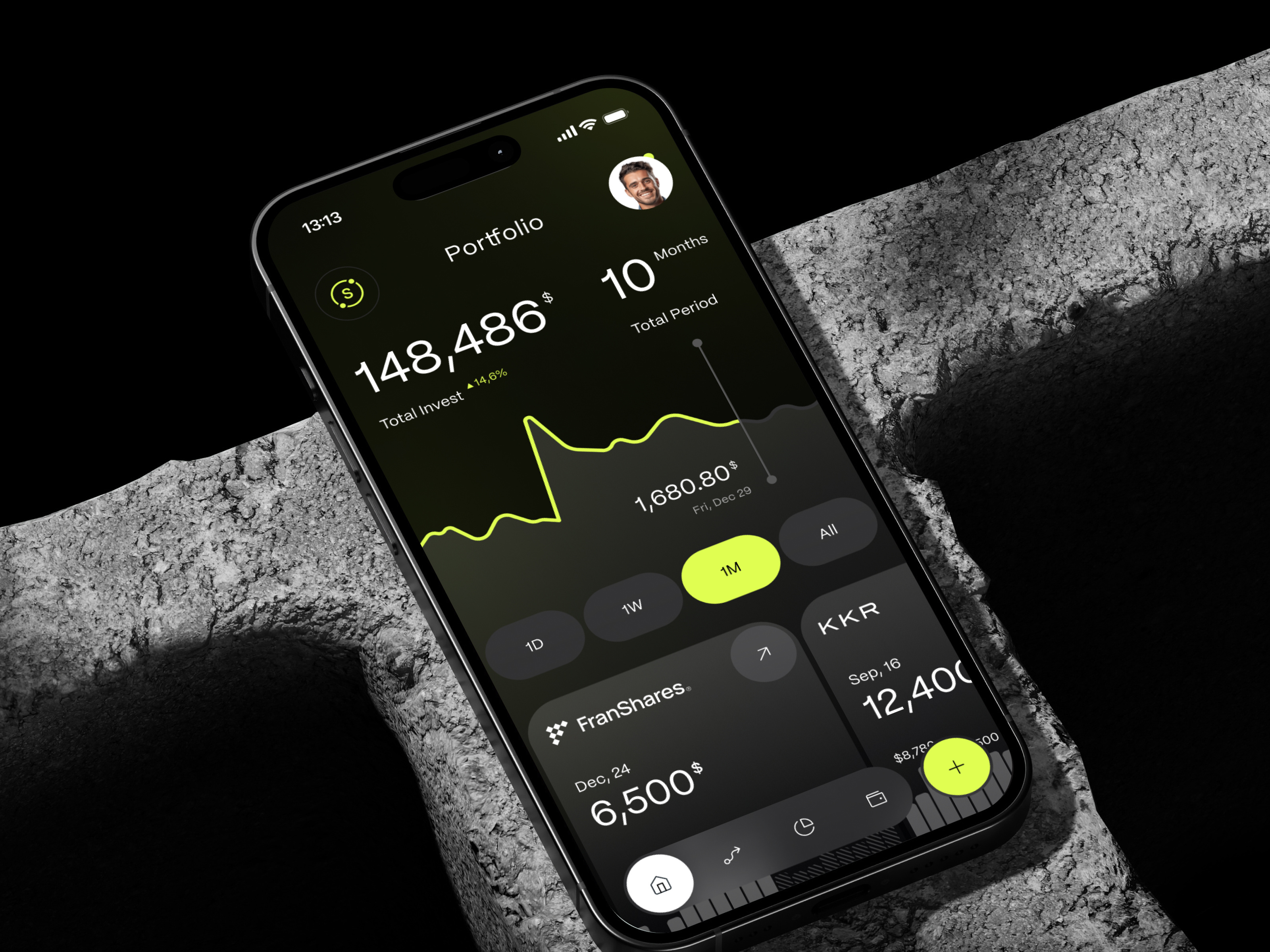 Securitize Mobile App - Investment Dashboard ai app crm dashboard design finance fintech interface investment mobile product saas service software ui ux