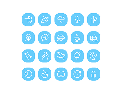 Sounds Icons Set | "MindLlama" App app icons branding design digital art graphic icons illustration illustration art set ui ui icons vector vector art