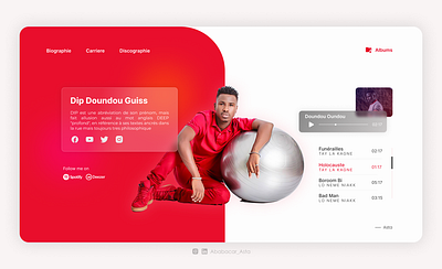 HipHop - Streaming design figma streaming ui webdesign