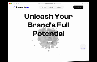 Creative Nexus | Web Landing Page landing page ui design web design