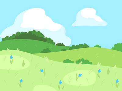 Field | "MindLlama" App Locations Set app background app location branding dackground illustration design digital art field graphic green illustration illustration art landscape nature ui vector vector art