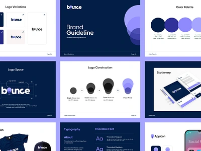 Bounce Brand Guidelines brand guidelines brandidentity branding colorpalette logodesign styleguide typography visualidentity