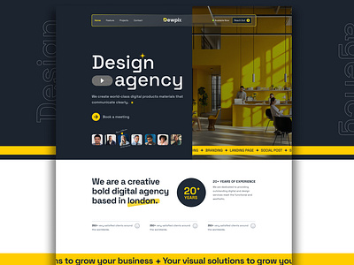 Design Agency Landing Page | Web Design | UI Design home page homepage landing page landingpage ui uidesign web design webdesign website