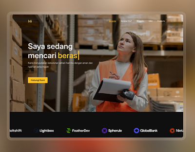 Merantau Mandiri - FMGC landing page branding bussines client design fmgc foodsupply inventory landingpage mandiri merantau mm supplychain typography ui ux website work