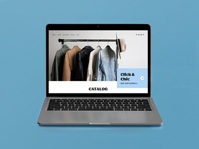 Click & Chic: online clothing store design landing page mobile mobile design ui ui design uiux uiux design ux ux design web web design website website design