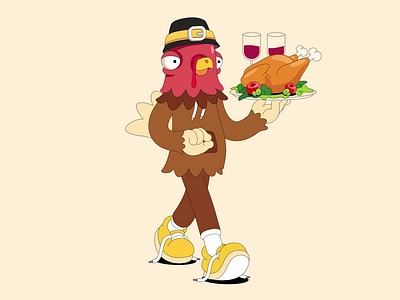 Happy Thanksgiving animation characterdesign design illustration vector