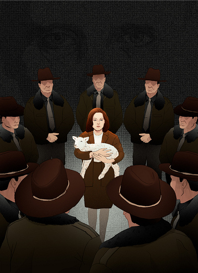 The Silence of the Lambs adobe photoshop cinema editorial illustration film illustration lamb poster the silence of the lambs thriller