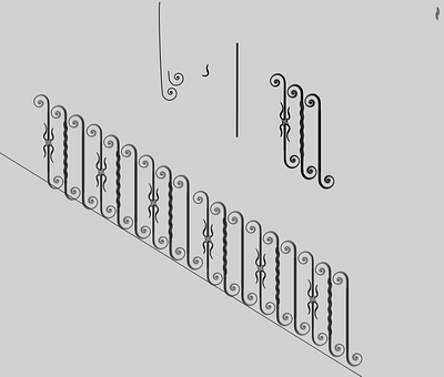 assets illustration railing shunte88 vector wrought iron