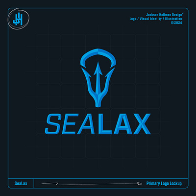 SeaLax Logo + Visual Identity brand brand identity brand identity design branding graphic design icon lacrosse logo logo design nautical sports trident typography visual identity visual identity design wordmark