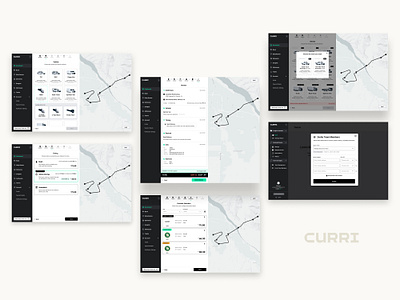 Curri | Customer Web App booking brand branding construction design identity illustration logistics logo people shipping typography ui web