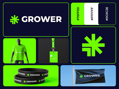 GROWER | Logo and brand identity design analyst brand brand identity branding creative creative logo cyber data design designer grow logo grower logo logo logo design logos modern logo software tech tech logo unique logo