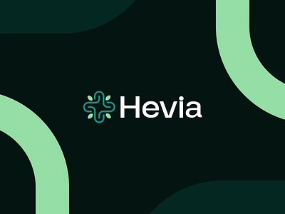 Hevia - Healthcare Logo app icon mark symbol app logo branding creative logo design dribbble freelance branding designer freelance logo design graphic design healthcare healthcare logo design logo logo designer logotype medical medtech logo modern logo design startup visual identity wellness