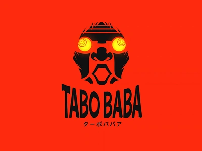 Branding Tabo Baba - DanDaDan animation anime branding characterdesign dandadan danger demon design face graphic design identity illustration japan logo minimalist motion design motion graphics red turbo vector