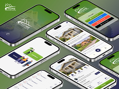 HOME - Real Estate App UI Design app app screen mobile app ui ui design