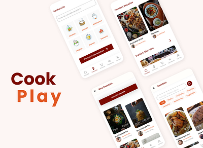 Cooking App cooking design figma mobil app ui ux