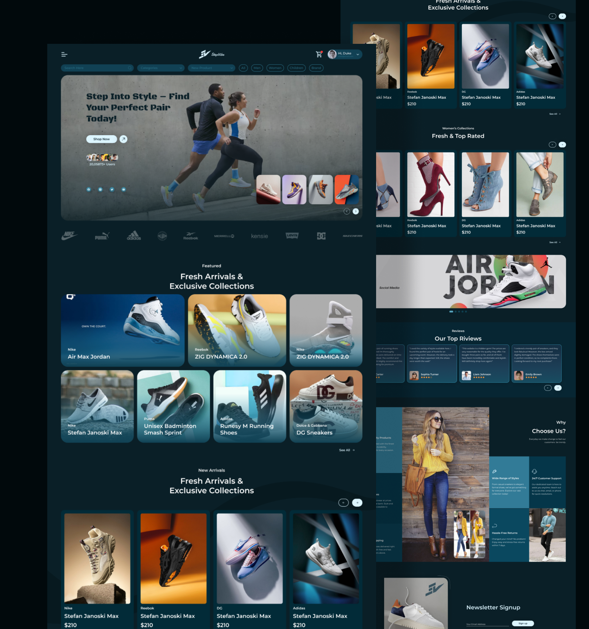 Example of Premium Single Page Landing Page   UI/UX