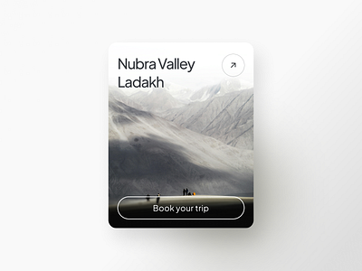 Travel UI Card app card dribble minimaldesign mountains shorts travel travelapp trip ui user interface ux