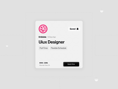 Card abode xd card card design creative jobs figma flat design flexible jobs hiring design hob board ui interactive design job posting design minimalist design mobile app design modern ui mountain view jobs typography uiux user experience user interface web design