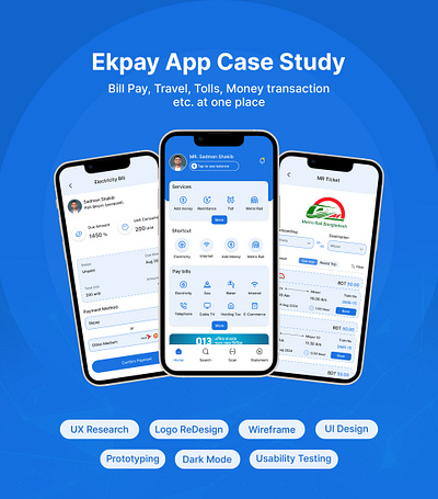 Fintech App Case Study - Ekpay App app ui design case study ekpay fintech app ui ui design