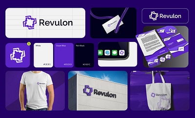 Revulon Brand Identity Design branding graphic design logo