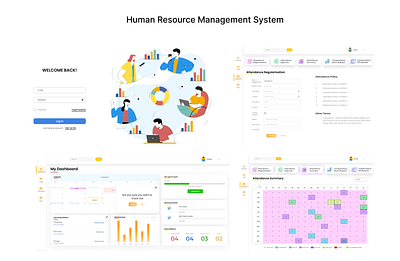 HRMS web application application design calender hrms human resource management mobile app software design template uiux web app design webapp webpage