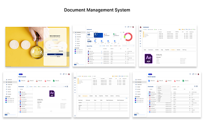 Document Management System Design app design design document management system figma mobile application software design storage template uiux web application