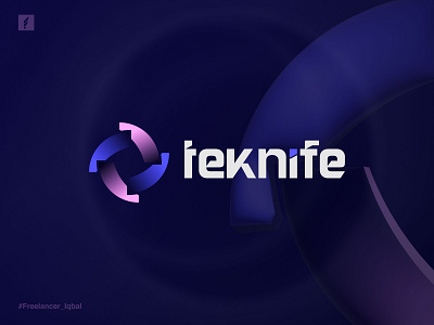 Tech Company Logo Design 3d blockchain brand identity branding crypto design futuristic gradient icon identity logo logo design logo designer modern logo nft saas tech company logo design tech logo typography web3