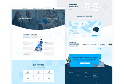 Clinical Home Health Care Website Redesign cleanui creativedesign customillustrations designforhealthcare designgoals dribbbleshots empathyindesign healthcarewebsite interactivemap likeandcomment moderndesign realclientproject uiuxdesign userexperience userinterface uxcasestudy webdesign webdesigninspiration websiteredesign