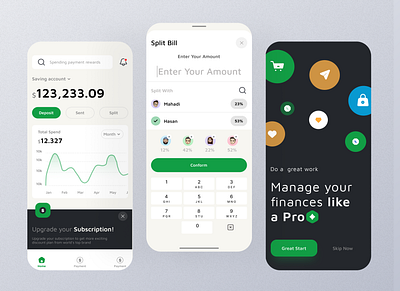 Simplify Your Finances with Intuitive UI avingstracke billsplitting dribbble financeapp minimaldesign uiuxdesign