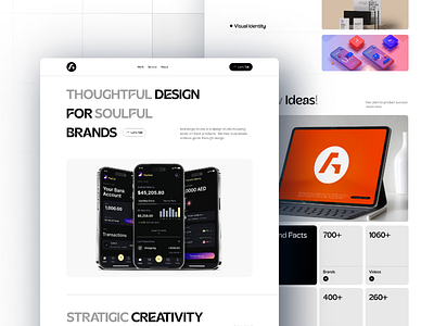 Agency Landing Page Design agency webste design app branding business logo design design agency design agency ui design graphic design illustration landing page design logo motion graphics product design ui ui design ui ux designer ux designer web design web designer website designer