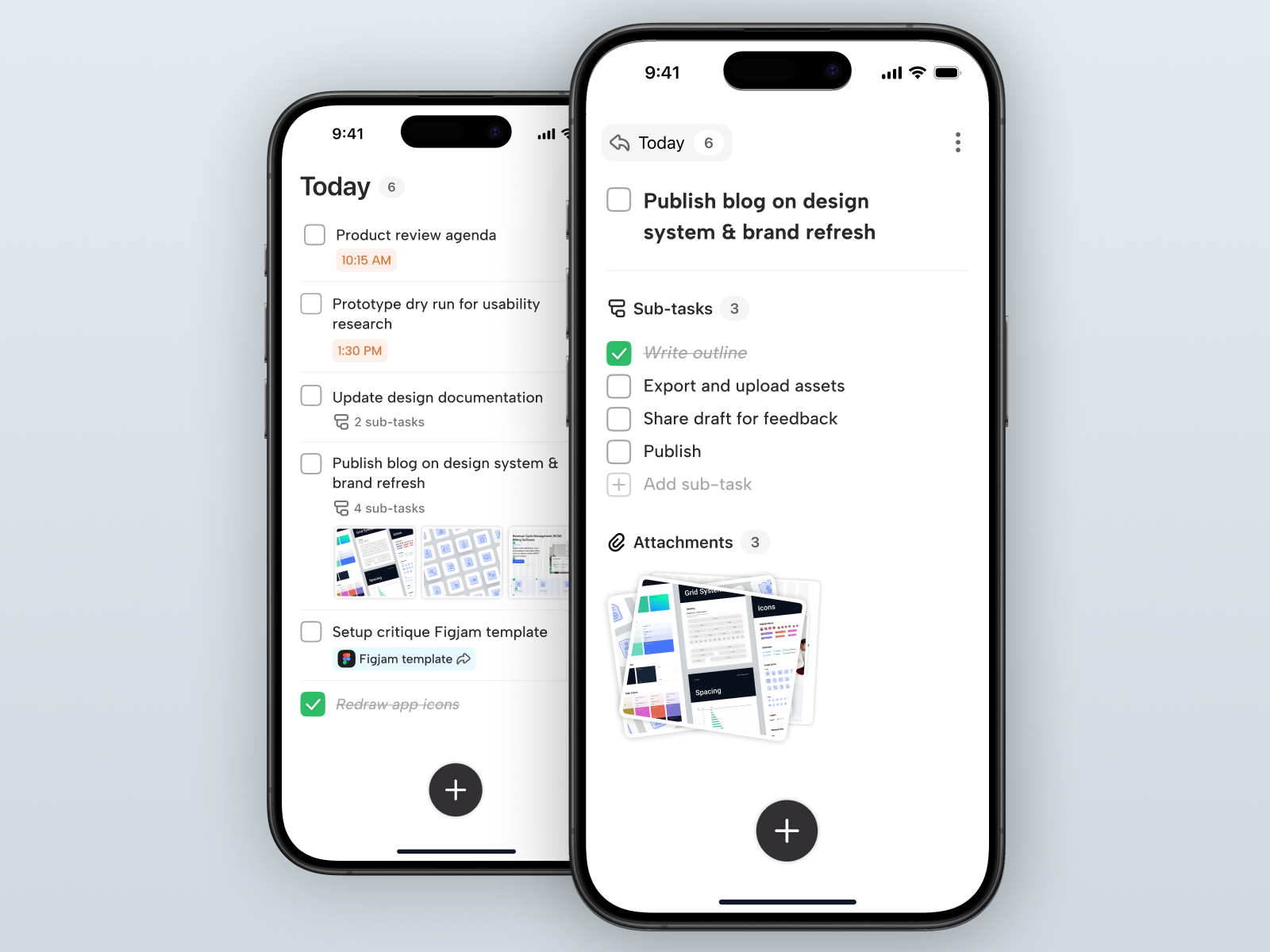 Todo App design ios ui