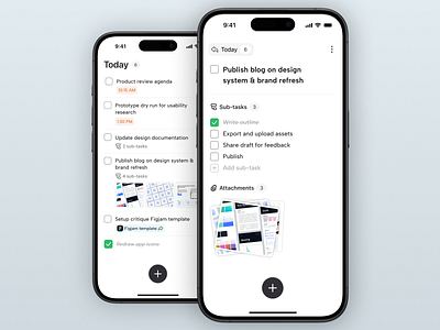 Todo App design ios ui