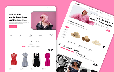 Fashion E-Commerce - Landing Page cloth cloths e commerce ecommerce fashion graphic design landing page shop shopping ui ux