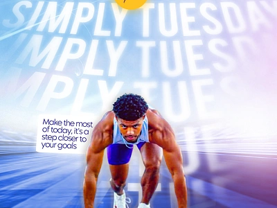 Simply Tuesday – Step Forward 🚀 agency flyers graphic design manipulation motivation photoshop social media flyers web design