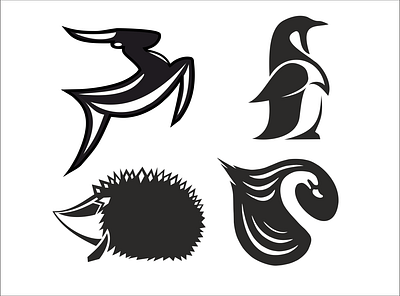 Animal icons graphic design logo vector