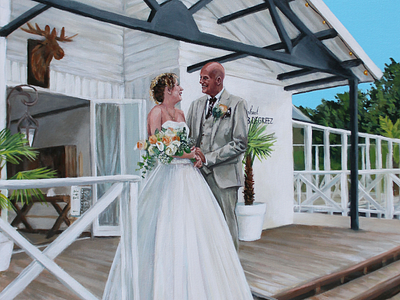 Live wedding painting in the Netherlands acrylic paint live painting live wedding painting netherlands portrait wedding wedding couple wedding painting