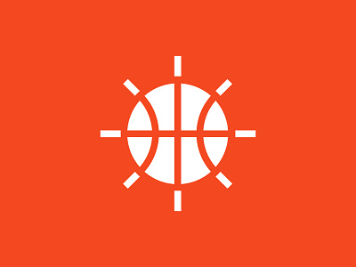 Basketball + sun + compass logo 3d logo abstract logo basketball bold logo brand designer brand identity branding clean logo exploration geometric logo graphic design identity design illustration logo logotype minimal nba oranage sports symbol