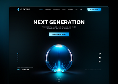 Elektrik Web3 DEX Website dark dex trading ui uiux web3 web3 app website