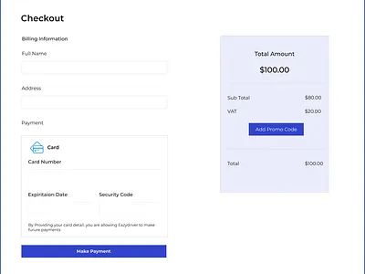 Checkout Screen