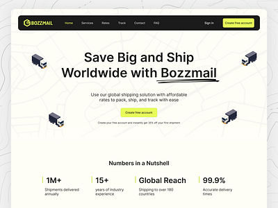 Bozzmail - Homepage web and mobile design design homepage landing mobile mobile design platform ui ux uxui web web design