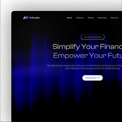 Digital Banking Website bank banking crypto design finance financial hero inspiration landing page minimal money startup token ui ux web design web3 webdesign website