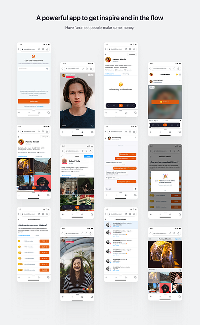 Social media app app branding color concept design graphic design product designer dublin social media social media app ui ux valeria vega valeria vega barkalova