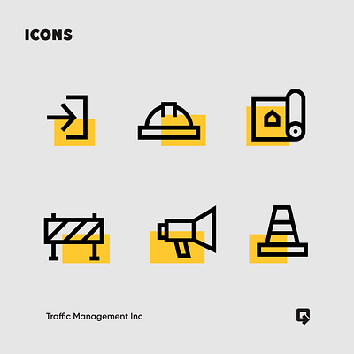 Icons for Traffic Management branding design graphic design illustration vector